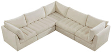 Load image into Gallery viewer, Jacob Cream Velvet Modular Sectional
