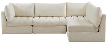 Load image into Gallery viewer, Jacob Cream Velvet Modular Sectional
