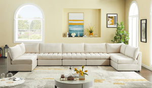 Jacob Cream Velvet Modular Sectional