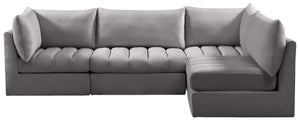 Jacob Grey Velvet Modular Sectional