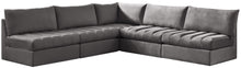 Load image into Gallery viewer, Jacob Grey Velvet Modular Sectional
