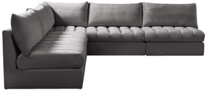 Jacob Grey Velvet Modular Sectional