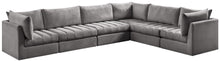 Load image into Gallery viewer, Jacob Grey Velvet Modular Sectional
