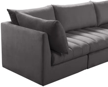 Load image into Gallery viewer, Jacob Grey Velvet Modular Sectional
