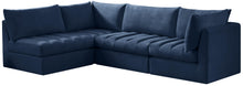 Load image into Gallery viewer, Jacob Navy Velvet Modular Sectional
