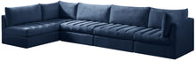Load image into Gallery viewer, Jacob Navy Velvet Modular Sectional
