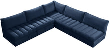 Load image into Gallery viewer, Jacob Navy Velvet Modular Sectional
