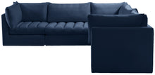 Load image into Gallery viewer, Jacob Navy Velvet Modular Sectional
