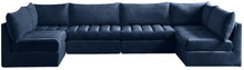 Load image into Gallery viewer, Jacob Navy Velvet Modular Sectional
