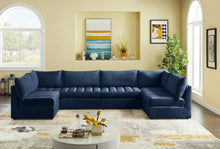 Load image into Gallery viewer, Jacob Navy Velvet Modular Sectional
