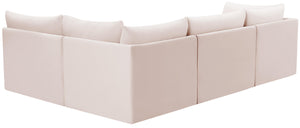 Jacob Pink Velvet Modular Sectional