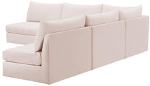 Load image into Gallery viewer, Jacob Pink Velvet Modular Sectional
