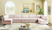 Load image into Gallery viewer, Jacob Pink Velvet Modular Sectional
