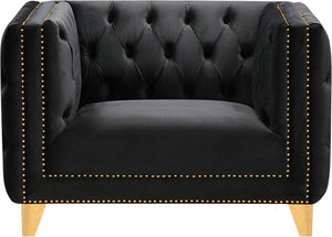 Michelle Black Velvet Chair