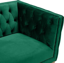 Load image into Gallery viewer, Michelle Green Velvet Chair
