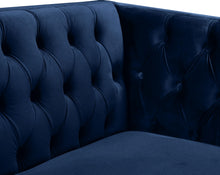 Load image into Gallery viewer, Michelle Navy Velvet Chair
