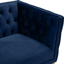 Load image into Gallery viewer, Michelle Navy Velvet Sofa
