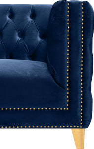 Michelle Navy Velvet Sofa