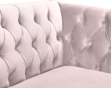 Load image into Gallery viewer, Michelle Pink Velvet Loveseat
