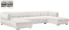 Load image into Gallery viewer, Gwen Cream Velvet 3pc. Sectional (3 Boxes)
