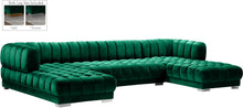 Load image into Gallery viewer, Gwen Green Velvet 3pc. Sectional (3 Boxes)
