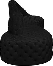 Load image into Gallery viewer, Royal Black Velvet 2pc. Sectional
