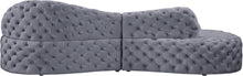 Load image into Gallery viewer, Royal Grey Velvet 2pc. Sectional
