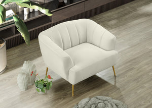 Tori Cream Velvet Chair