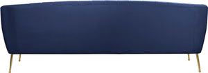 Tori Navy Velvet Sofa