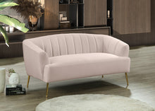 Load image into Gallery viewer, Tori Pink Velvet Loveseat
