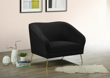 Load image into Gallery viewer, Hermosa Black Velvet Chair
