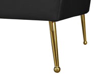 Load image into Gallery viewer, Hermosa Black Velvet Chair
