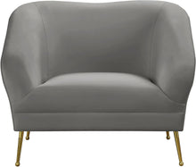 Load image into Gallery viewer, Hermosa Grey Velvet Chair
