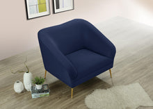 Load image into Gallery viewer, Hermosa Navy Velvet Chair
