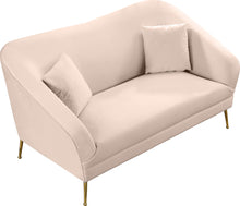 Load image into Gallery viewer, Hermosa Pink Velvet Loveseat
