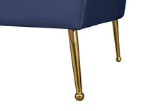 Load image into Gallery viewer, Hermosa Navy Velvet Sofa
