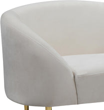 Load image into Gallery viewer, Ritz Cream Velvet Chair
