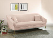 Load image into Gallery viewer, Hermosa Pink Velvet Sofa
