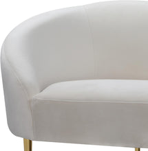 Load image into Gallery viewer, Ritz Cream Velvet Sofa
