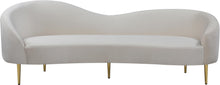 Load image into Gallery viewer, Ritz Cream Velvet Sofa
