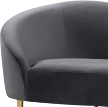 Load image into Gallery viewer, Ritz Grey Velvet Sofa
