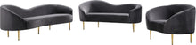 Load image into Gallery viewer, Ritz Grey Velvet Sofa
