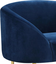 Load image into Gallery viewer, Ritz Navy Velvet Chair
