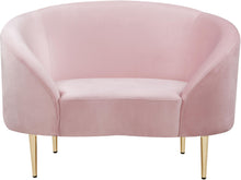 Load image into Gallery viewer, Ritz Pink Velvet Chair
