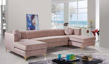 Load image into Gallery viewer, Graham Pink Velvet 3pc. Sectional
