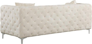 Scarlett Cream Velvet Sofa