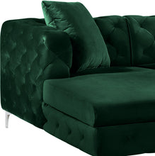 Load image into Gallery viewer, Gail Green Velvet 3pc. Sectional
