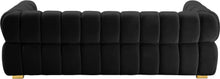 Load image into Gallery viewer, Gwen Black Velvet Sofa
