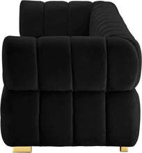 Load image into Gallery viewer, Gwen Black Velvet Sofa
