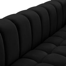 Load image into Gallery viewer, Gwen Black Velvet Sofa
